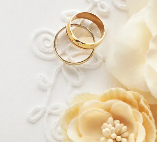 ウェディングアイテム展示